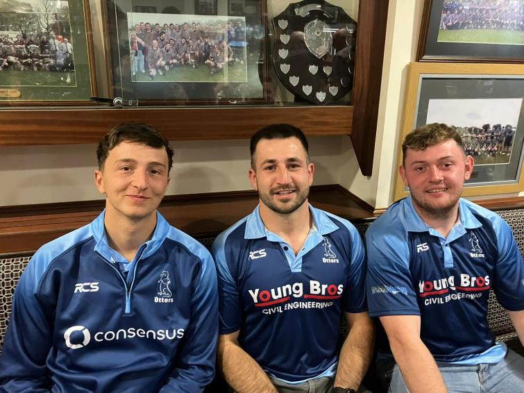 Narberth try scorers - Llew Jones, Lewys Gibby and Dean James